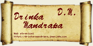 Drinka Mandrapa vizit kartica